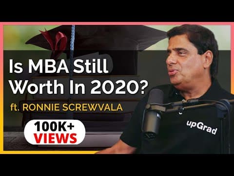 Is MBA Still Worth It In 2020? - Ronnie Screwvala | TheRanveerShow Clips thumbnail