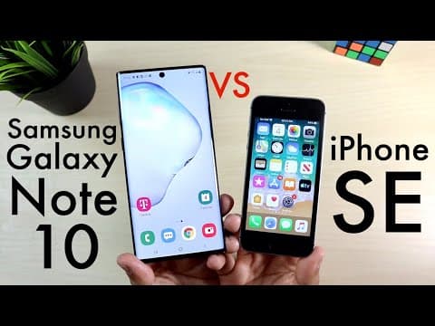 Samsung Galaxy Note 10 Vs iPhone SE! (Comparison) (Review) thumbnail