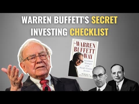 Warren Buffett's Secret Investing Checklist | The Warren Buffett Way Summary thumbnail