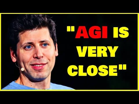 Sam Altman speaks at Davos. Will AGI replace human jobs? thumbnail