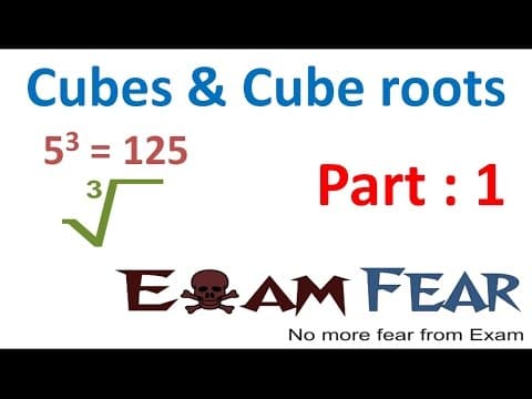 Maths Cube and Cube Roots part 1 (Introduction) CBSE Class 8 Mathematics VIII thumbnail