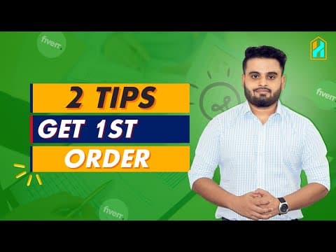 Get 1st Order in Fiverr (Fiverr Tutorial) | Fiverr Tips and Tricks | Part 07 thumbnail