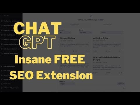 Revolutionize Your SEO with Chat GPT: This Chrome Extension Changes Everything! thumbnail