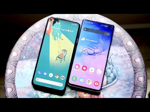 Google Pixel 5A Vs Samsung Galaxy S10! (Comparison) (Review) thumbnail