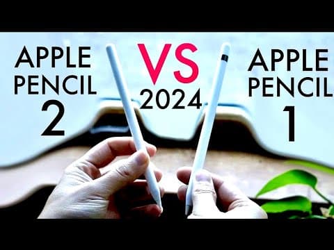 Apple Pencil 1 Vs Apple Pencil 2 In 2024! (Comparison) (Review) thumbnail