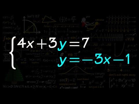 Solving a System of Equations by Substitution thumbnail