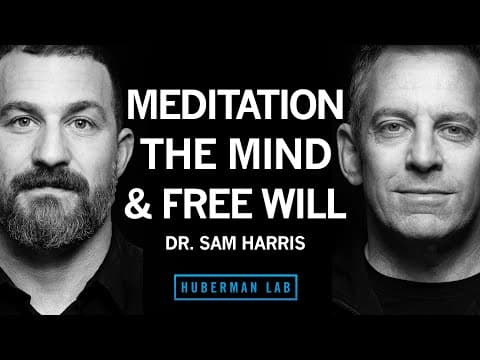 Dr. Sam Harris: Using Meditation to Focus, View Consciousness & Expand Your Mind | Huberman Lab 105 thumbnail