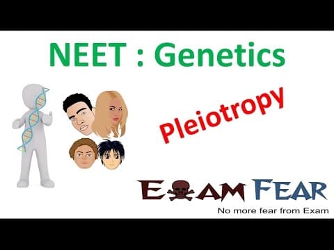 NEET Biology Genetics :  Pleiotropy (Sickle Cell Disease) thumbnail