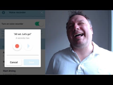 Doug records his own voice in Waze thumbnail