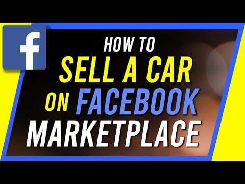 How to Sell a Car on Facebook Marketplace thumbnail
