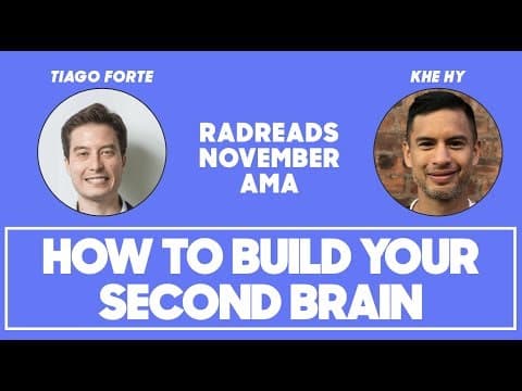 How to Build a Second Brain with Tiago Forte thumbnail