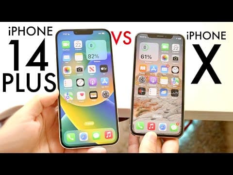 iPhone 14 Plus Vs iPhone X! (Comparison) (Review) thumbnail