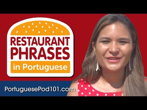 Como usar frases em restaurantes em português? thumbnail