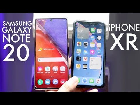 Samsung Galaxy Note 20 Vs iPhone XR! (Comparison) (Review) thumbnail