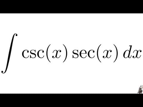 How to Integrate csc(x)sec(x) Using Trigonometric Identities thumbnail