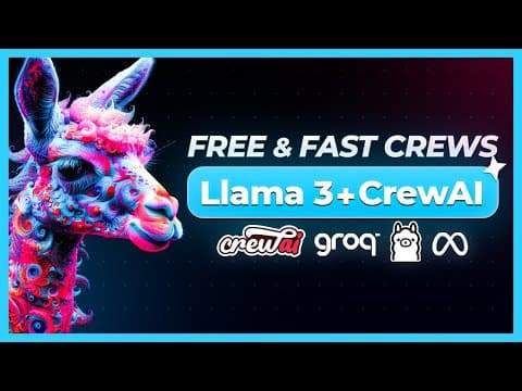 How To Connect Llama3 to CrewAI [Groq + Ollama] thumbnail