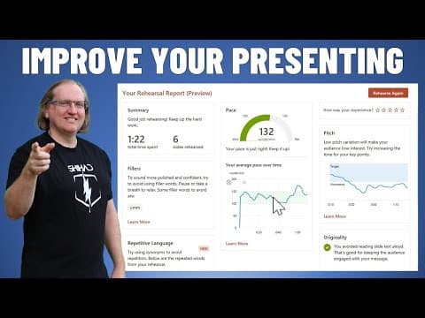 Improve your presentations with PowerPoint Rehearsal Coach thumbnail