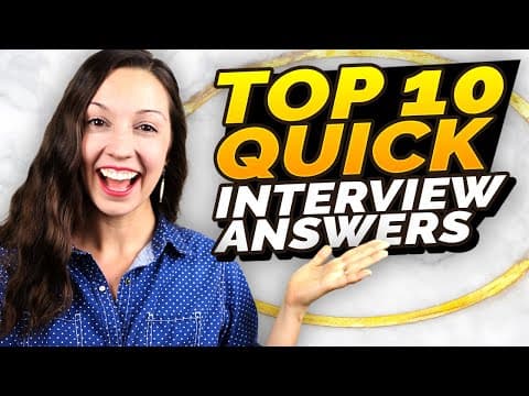 What Are the Top 10 Job Interview Questions? thumbnail