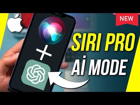 Unlock Hidden Siri Pro Mode on iPhone - Combine Siri with Chat GPT thumbnail