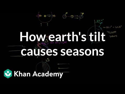 How earth's tilt causes seasons | Cosmology & Astronomy | Khan Academy thumbnail