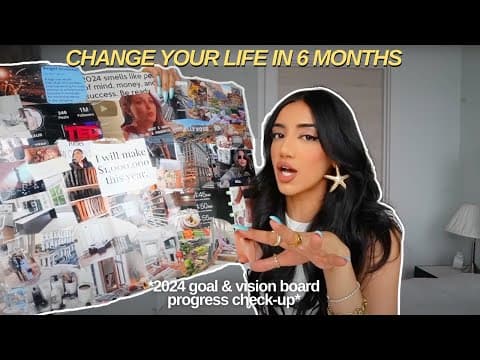 10 steps to achieving your goals in the last 6 months of 2024 | goal checkup & progress strategy thumbnail