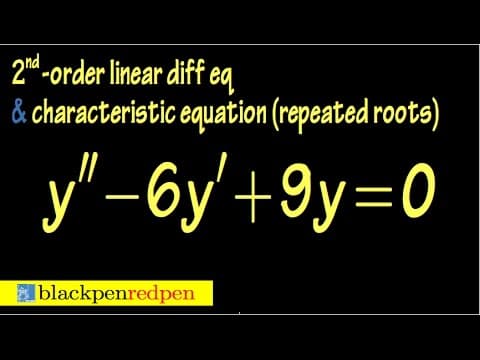 Auxiliary equations with repeated roots thumbnail