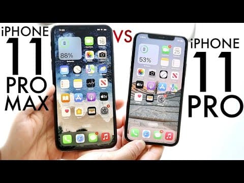 iPhone 11 Pro Vs iPhone 11 Pro Max In 2024! (Comparison) (Review) thumbnail