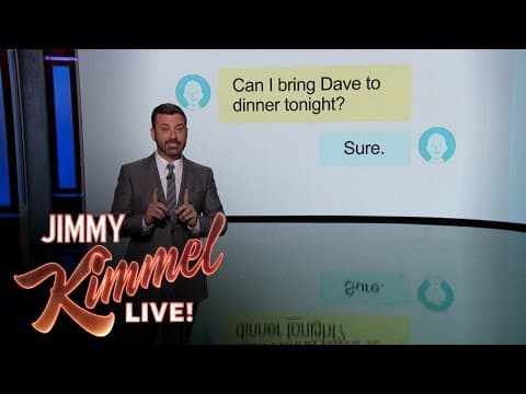 Jimmy Kimmel Explains Passive Aggressive Texts thumbnail