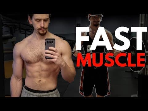The FASTEST way to grow muscle (for beginners) thumbnail