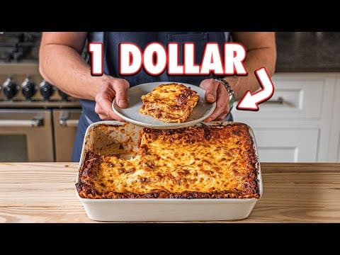 The 1 Dollar Lasagna | But Cheaper thumbnail