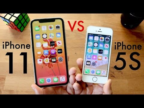 iPhone 11 Vs iPhone 5S! (Comparison) (Review) thumbnail