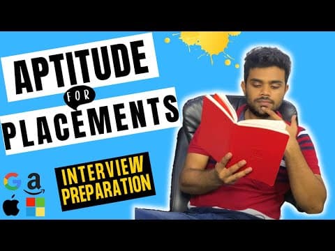 Don't Ignore Aptitude | Plan for Aptitude Round | Which Companies ask Aptitude Questions thumbnail