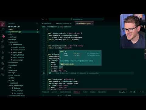 How I'm doing authentication on my simple Go app (with Fiber) thumbnail