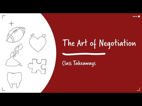 What Are the Key Lessons in Negotiation? thumbnail