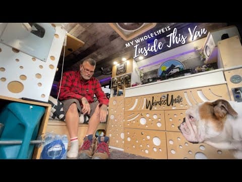 SLEEPING Inside a CAMPER VAN | Living Inside After a Day Of Exploring. thumbnail