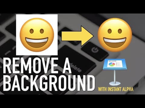 Keynote:  Remove The Background of Any Photo [Using Instant Alpha] thumbnail