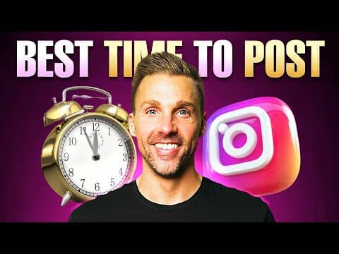 The BEST Time To Post on Instagram To Go Viral (ALGORITHM UPDATE 2025) thumbnail