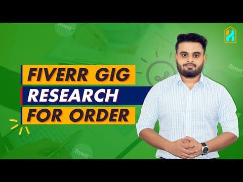Fiverr Keywor Research and Competitor Analysis( Fiverr Game Changing Method) | Part 02 thumbnail