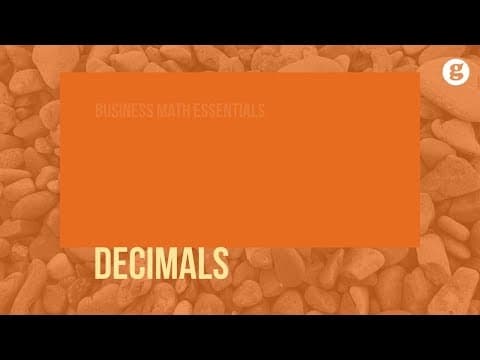 Decimals thumbnail