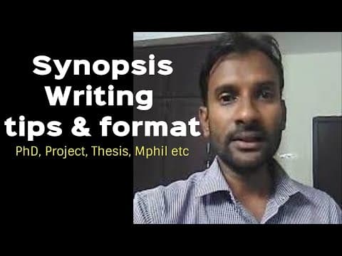 How to write PhD thesis synopsis thumbnail
