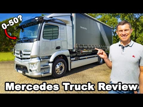 New Mercedes eActros review - they let me launch and brake test it 😂 thumbnail