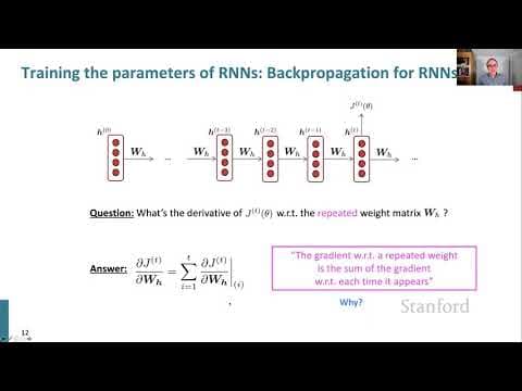 Stanford CS224N NLP with Deep Learning | Winter 2021 | Lecture 6 - Simple and LSTM RNNs thumbnail