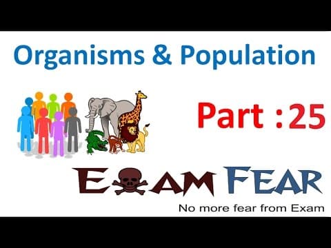 Biology Organisms & Population part 25 (Competition, Commensalism) class 12 XII thumbnail