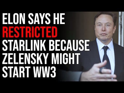 Why Did Elon Musk Limit Starlink Access in Ukraine? thumbnail