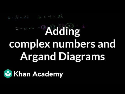 Adding complex numbers and Argand Diagrams | Precalculus | Khan Academy thumbnail