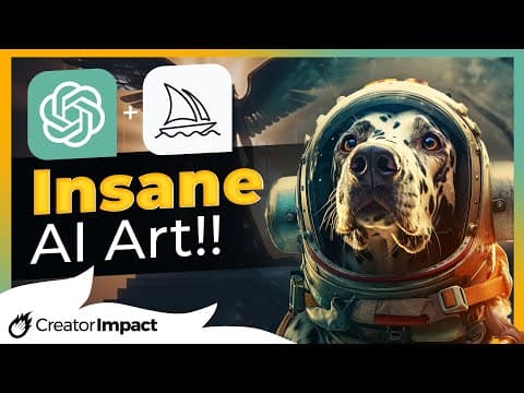 Chat GPT + Midjourney V5.2 = Insane AI Art! (Process to Generate Prompts) thumbnail