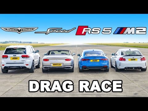 Which Car Wins in This Epic Drag Race: BMW M2 or Bentley GT? thumbnail