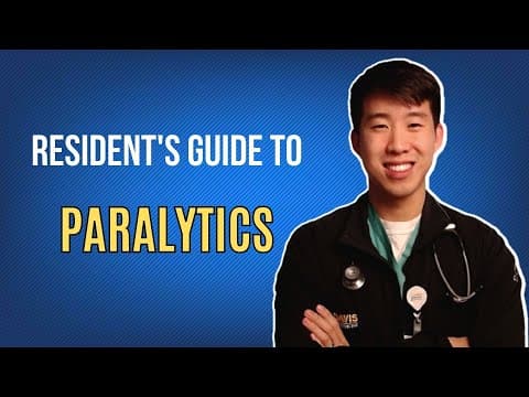 Guide to Pressors & Sedation in the ICU (Part 3 - Paralytics) thumbnail