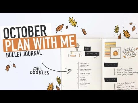 Bullet Journal OCTOBER PLAN WITH ME 2019 | fall doodles + project planner thumbnail