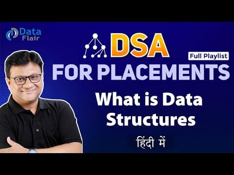 What is Data Structures & Algorithm | Introduction to Data Structure & Algorithm | Learn DSA [Hindi] thumbnail